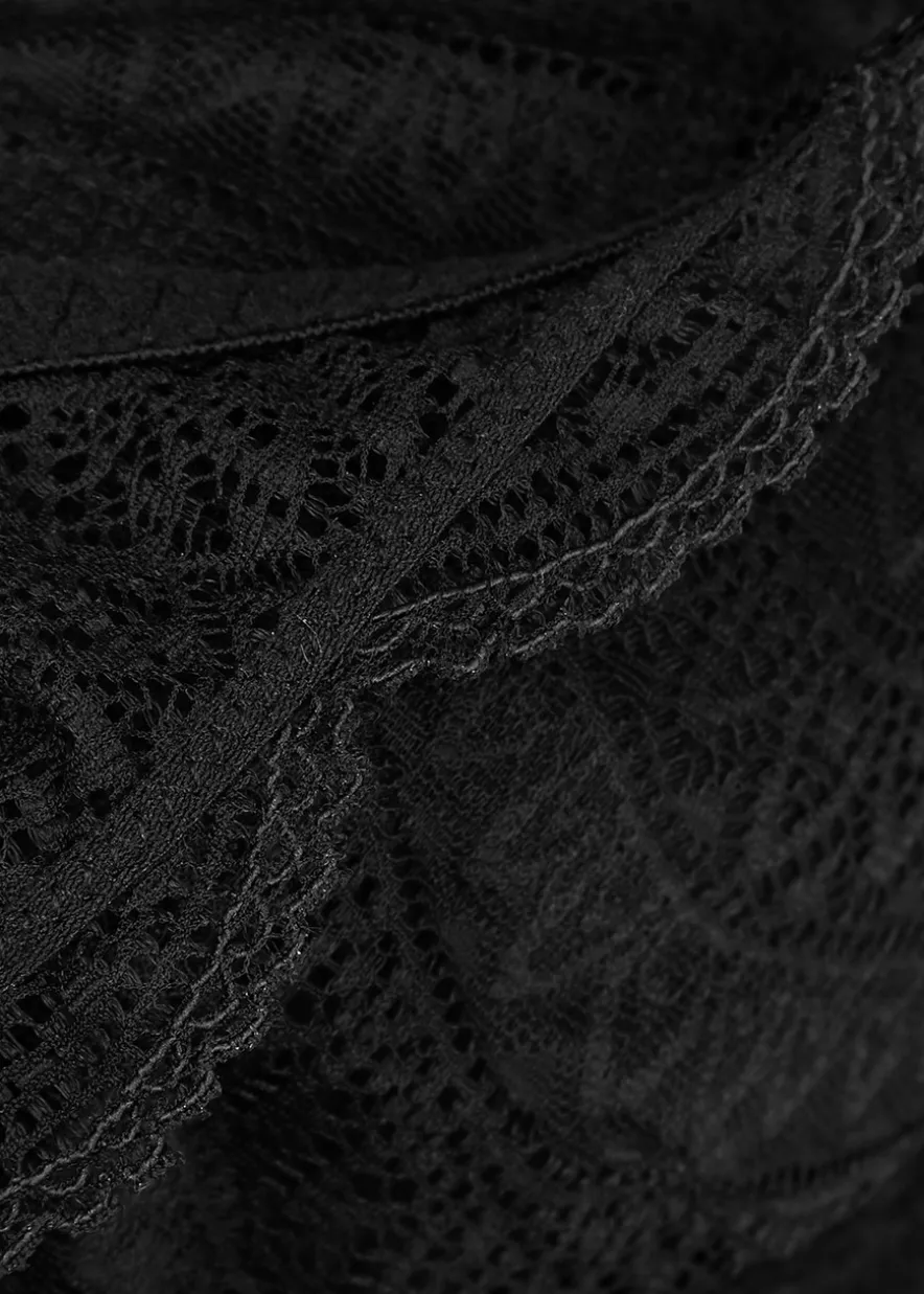 Karma lace padded half-cup bra