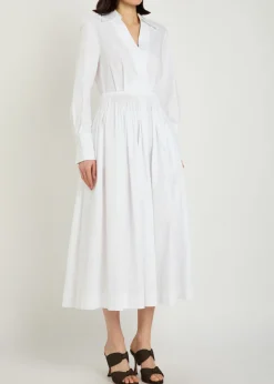 Kathe cotton-poplin midi shirt dress
