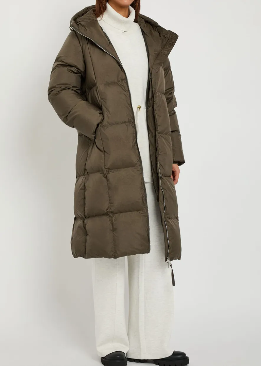 Katya hooded padded nylon coat