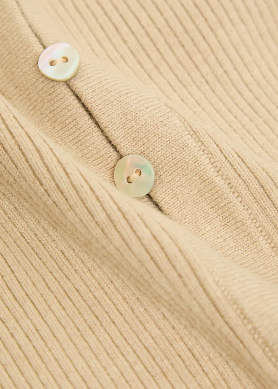 Keaton off-the-shoulder wool and cotton-blend top