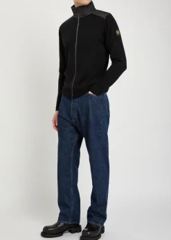 Kelby zip-up wool-blend cardigan