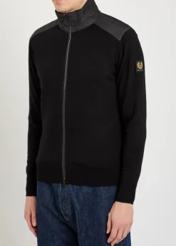 Kelby zip-up wool-blend cardigan
