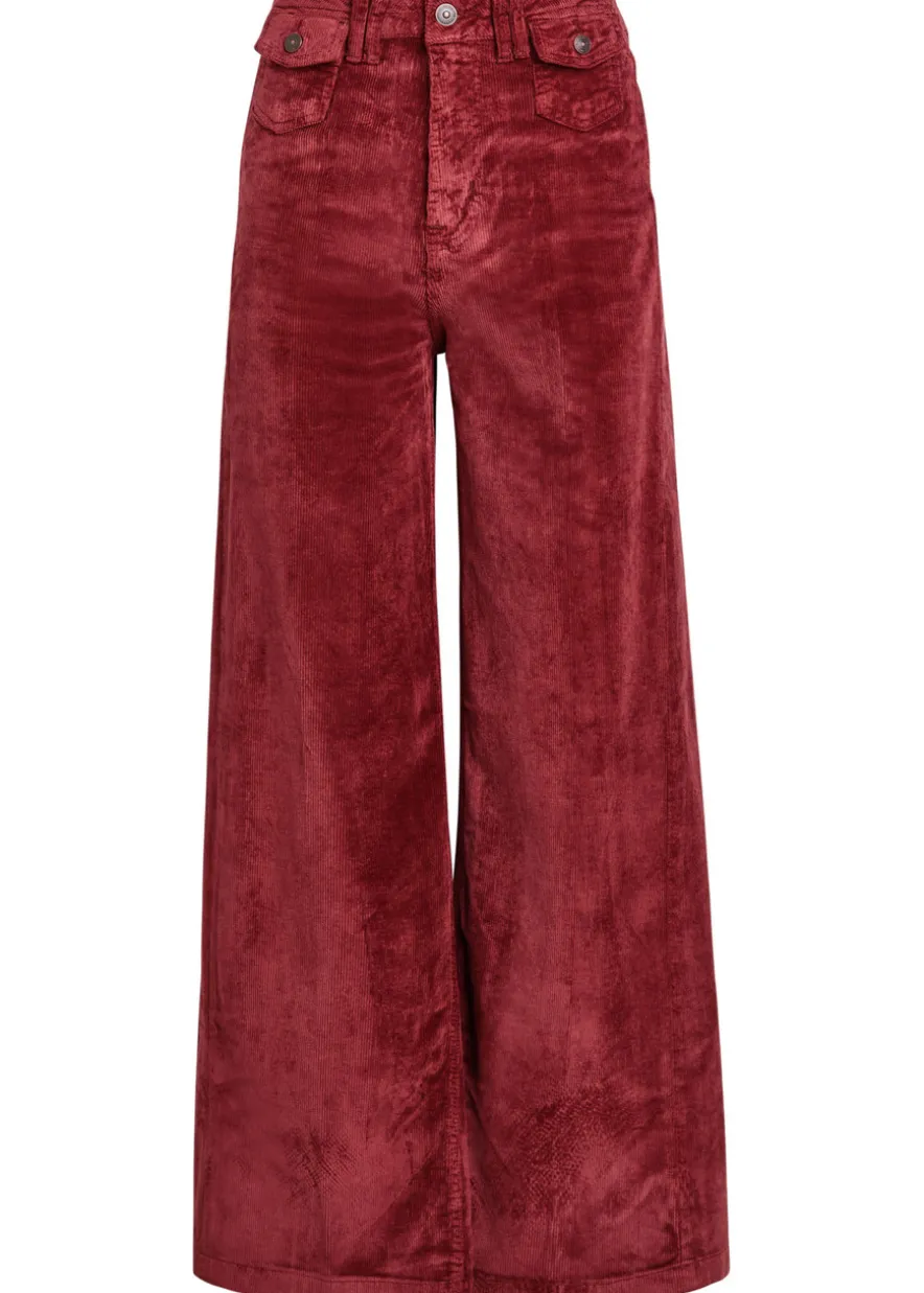 Kellee wide-leg corduroy trousers