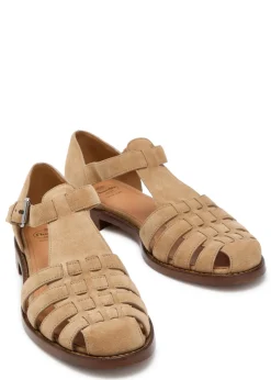 Kelsey woven suede sandals