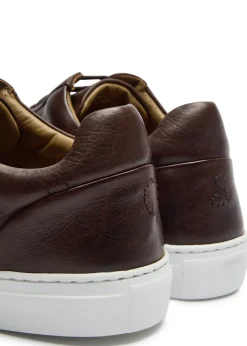 Kendal panelled leather sneakers