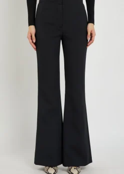 Kenna flared-leg woven trousers