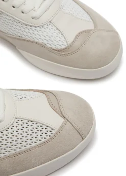 Kick panelled mesh sneakers
