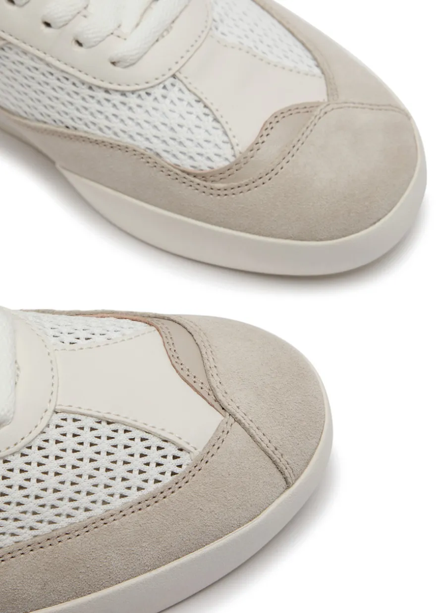 Kick panelled mesh sneakers
