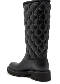 Kickstream High quilted rubber wellington boots