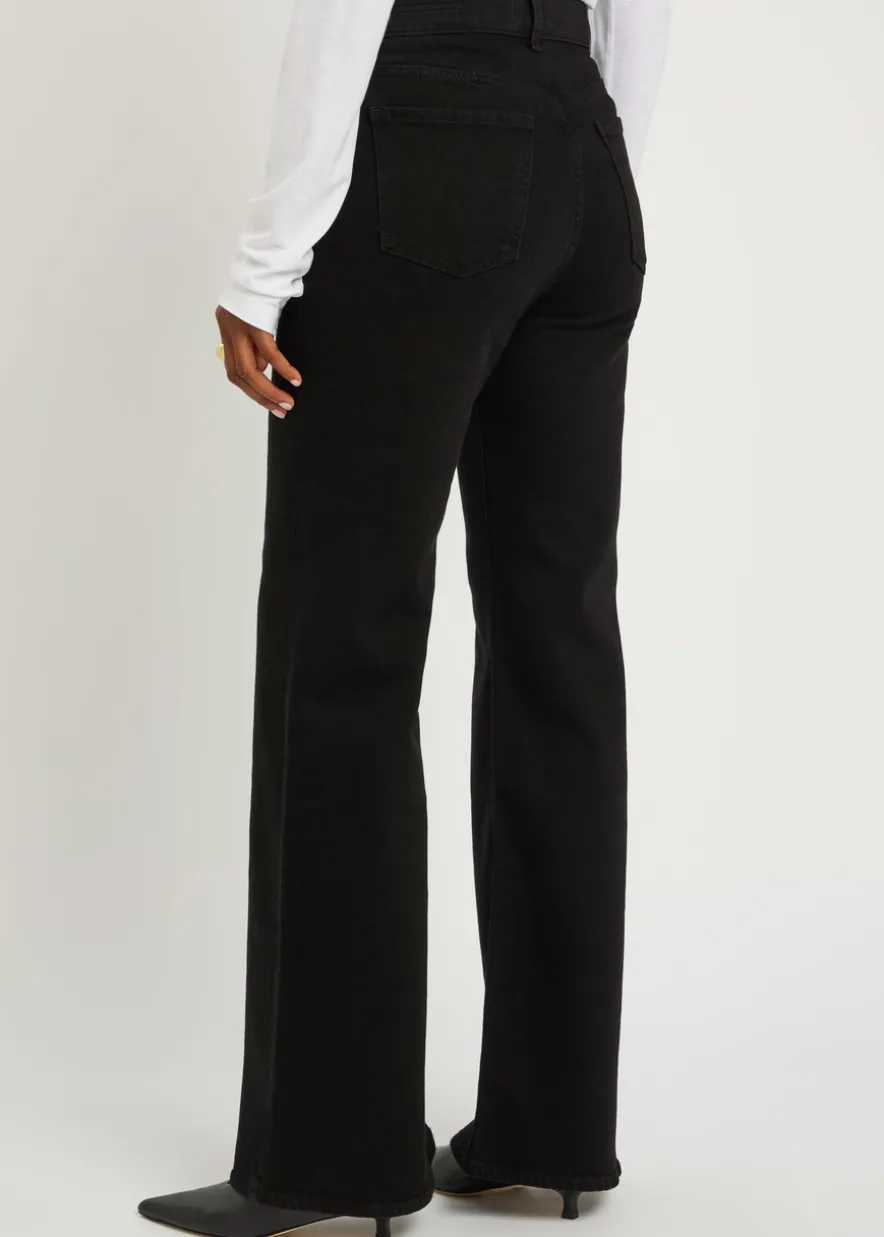 Kimberly horsebit-embellished flared-leg jeans