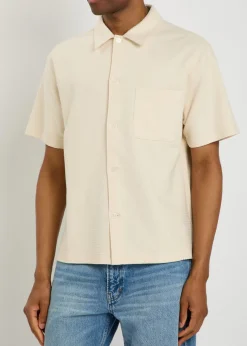 Knit cotton shirt