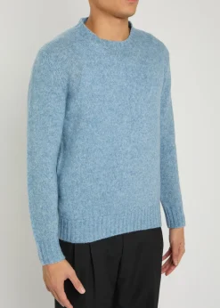 Knit wool-blend jumper