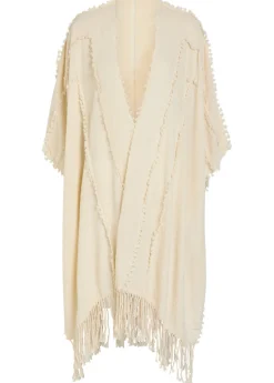 Knot detail cotton cape