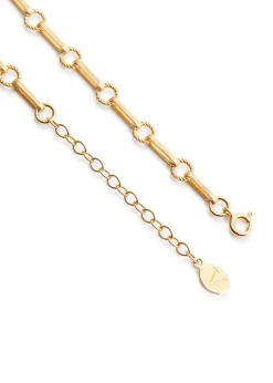 18kt gold-plated chain necklace