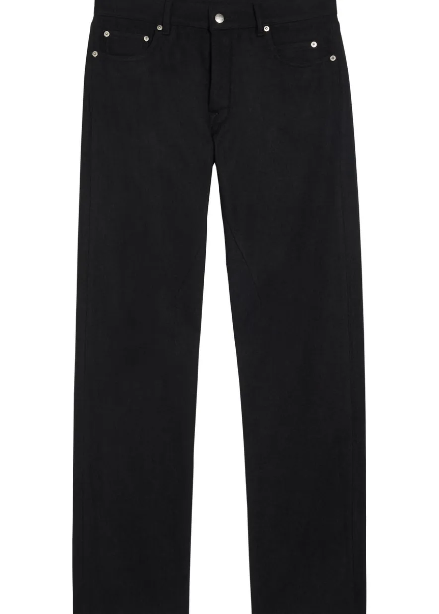 Kurdt cotton and wool-blend jeans