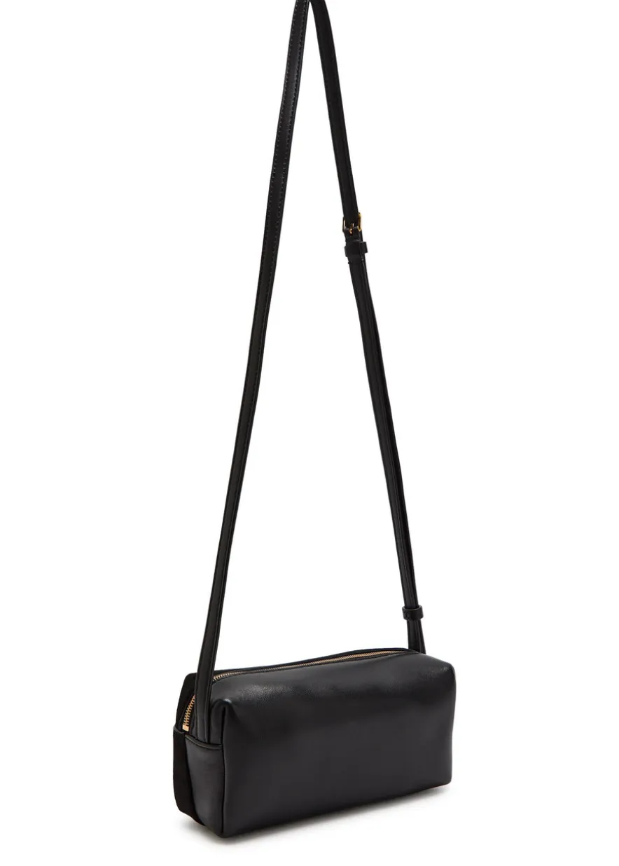 Kye mini suede and leather cross-body bag