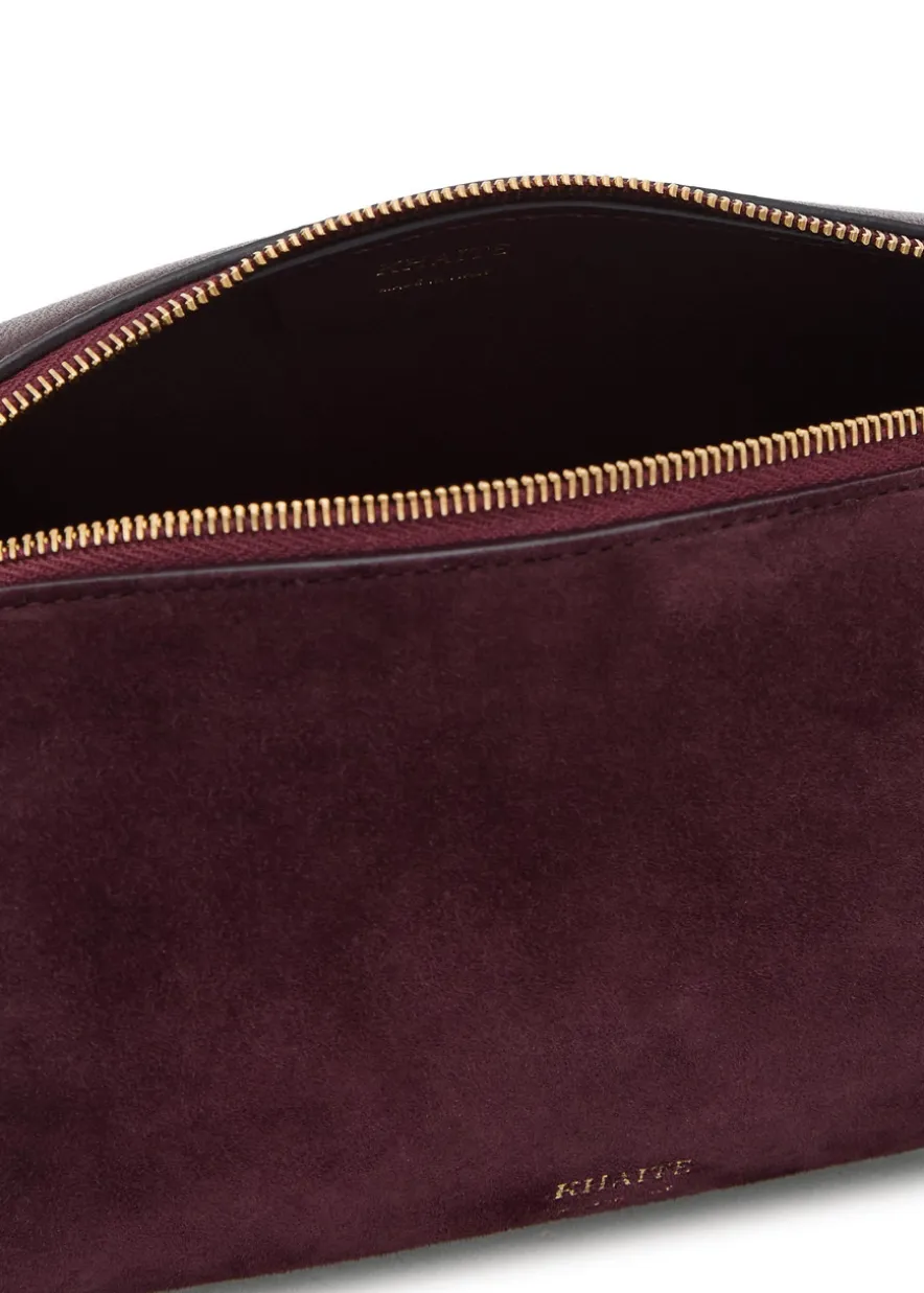 Kye mini suede and leather cross-body bag