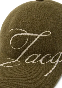 La Casquette Atelier logo merino wool-blend cap