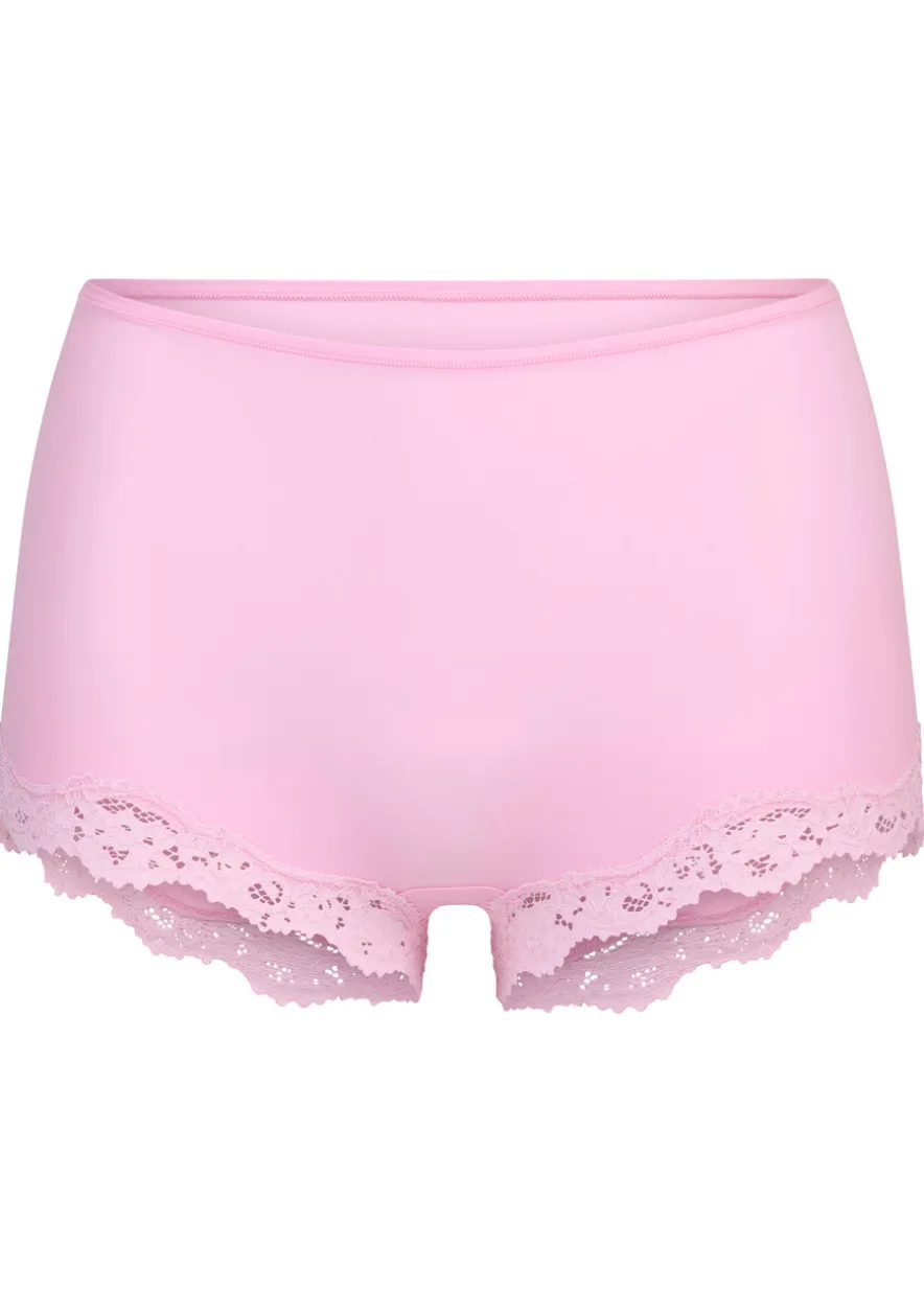 Lace-trimmed boy shorts