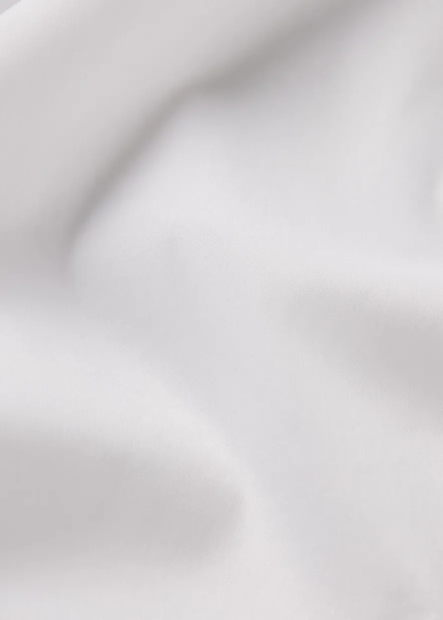 Lace-trim poplin shorts