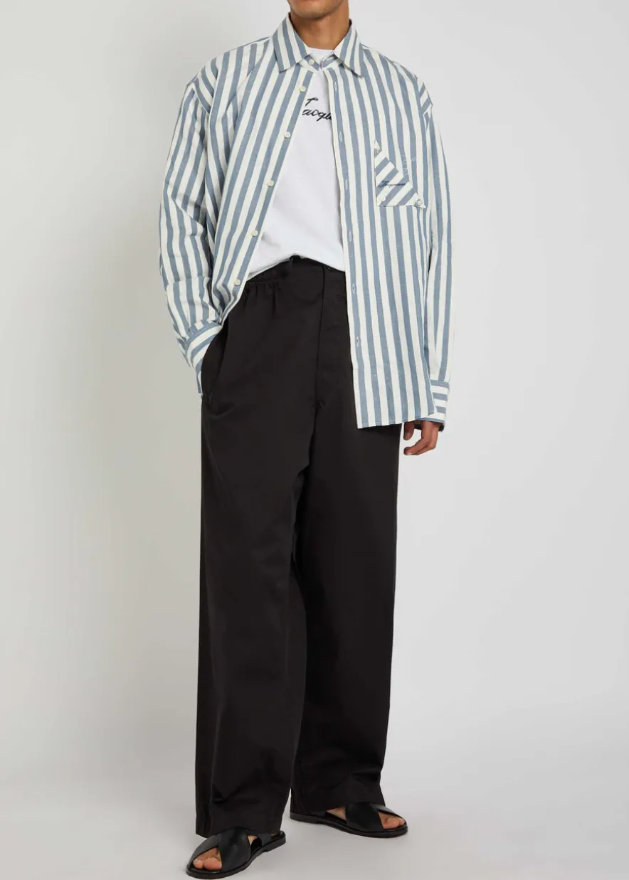 La Chemise Voilier striped cotton-blend shirt