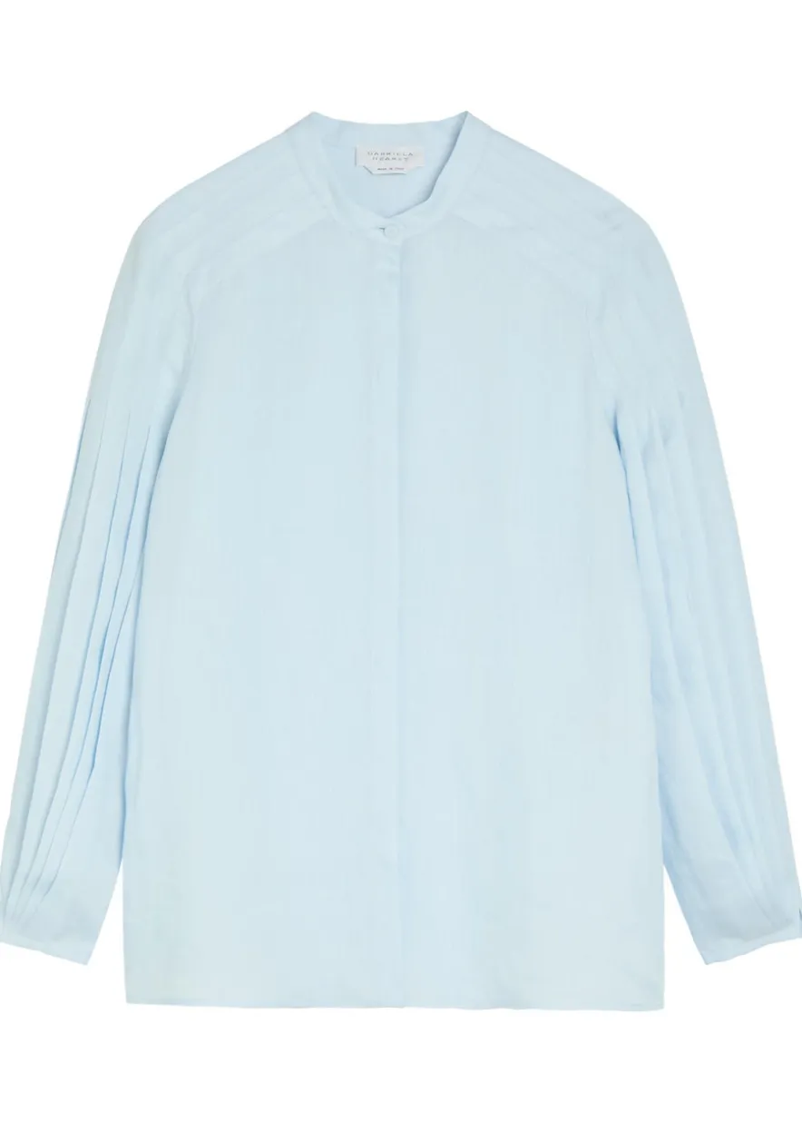 Laetitia pleated linen shirt