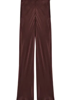 La Lune flared satin trousers