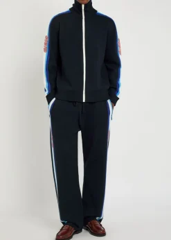 La Maille Zippée Drôle merino wool track jacket