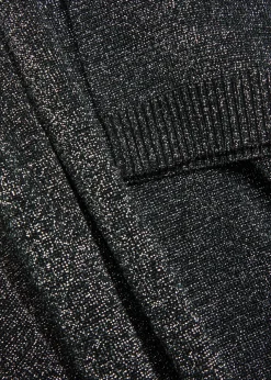 Lamé fine-knit T-shirt