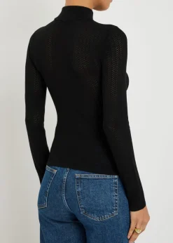 Lanie pointelle knit top