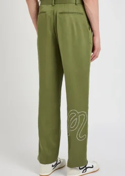 La Perla straight-leg tencel-twill trousers