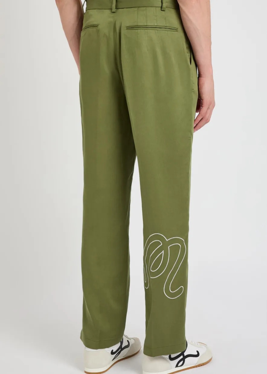 La Perla straight-leg tencel-twill trousers