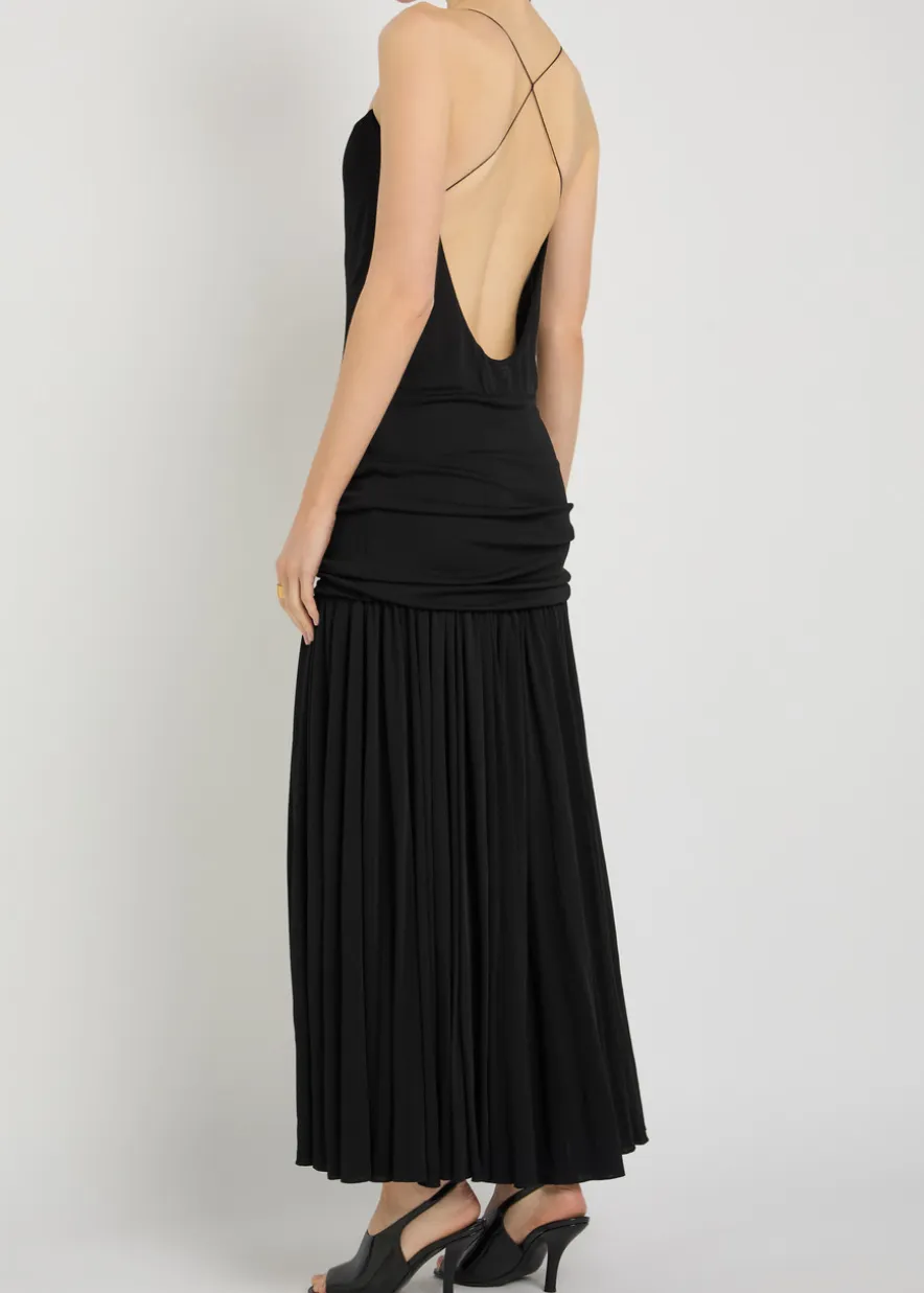 La Robe Abiha draped jersey maxi dress