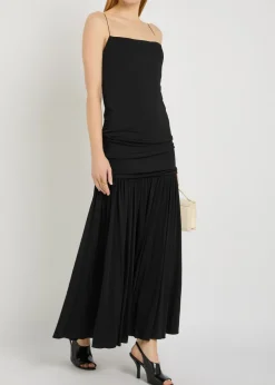 La Robe Abiha draped jersey maxi dress