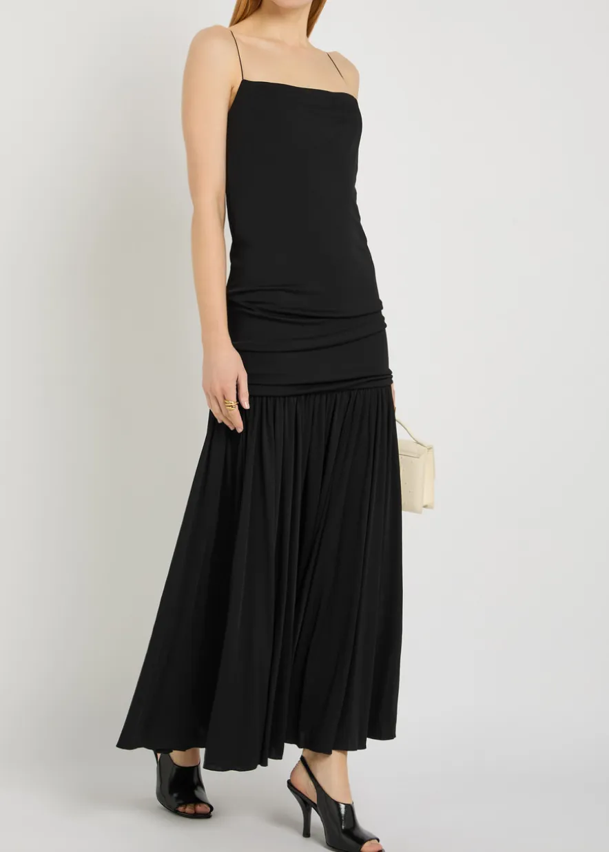 La Robe Abiha draped jersey maxi dress