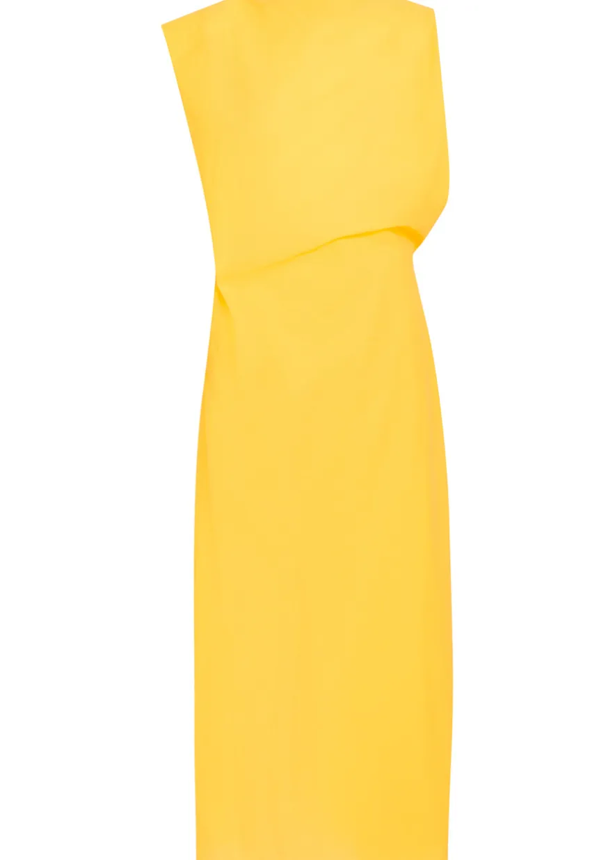 La Robe Drap draped cotton-blend midi dress