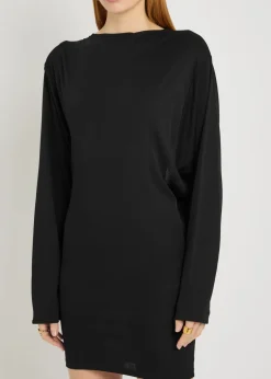 La Robe Mistral cowl-back woven mini dress