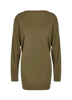 La Robe Mistral cowl-back woven mini dress