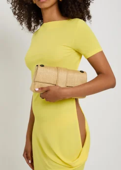 La Robe Sole asymmetric draped crepe-jersey maxi dress