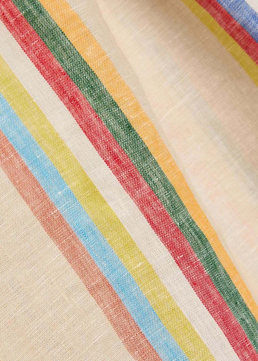 Laura striped linen maxi dress
