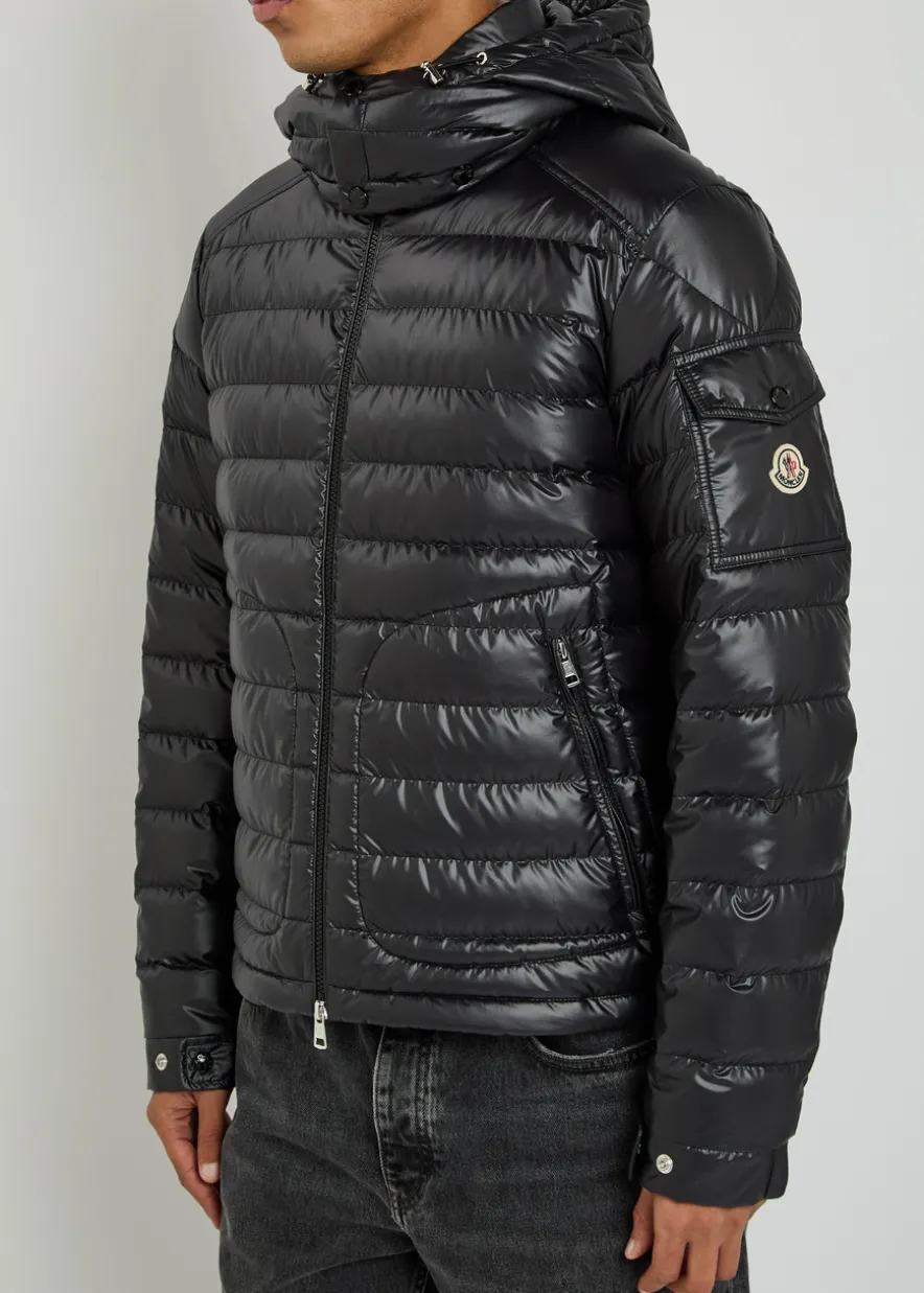 Lauros detachable-hood padded shell jacket