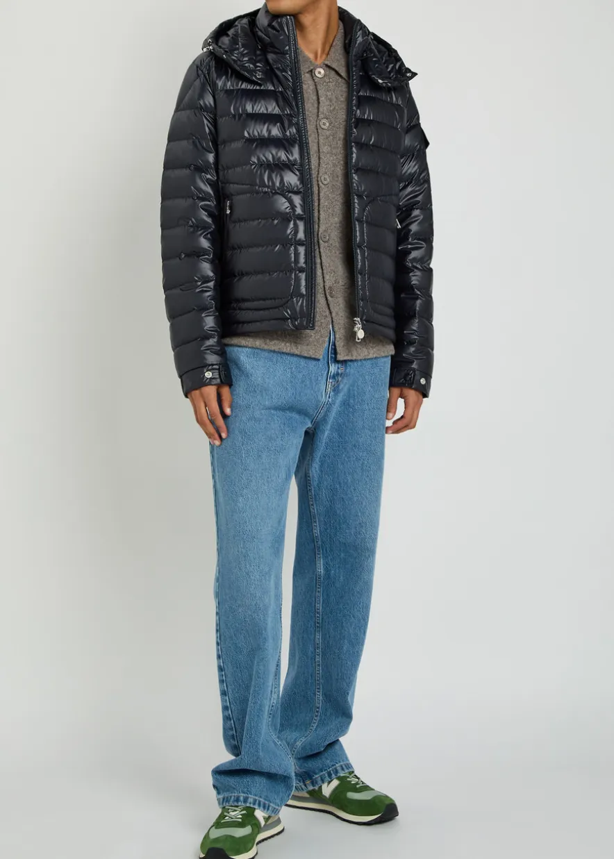 Lauros detachable-hood padded shell jacket