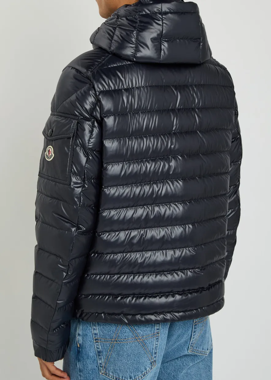 Lauros detachable-hood padded shell jacket