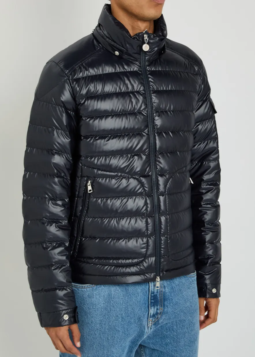 Lauros detachable-hood padded shell jacket