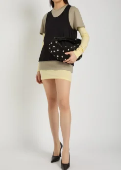 Layered cotton mini dress