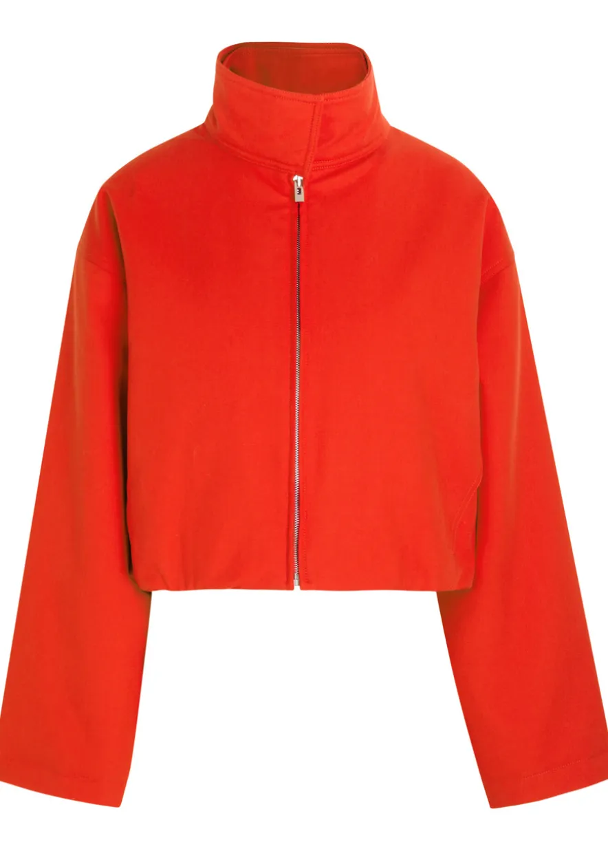 Layered padded cotton jacket