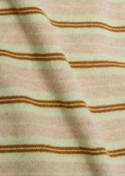 Layered striped cashmere rugby jumper