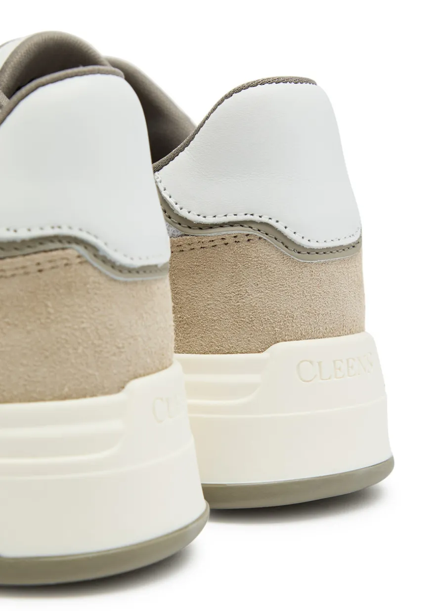 Lay Up panelled leather sneakers