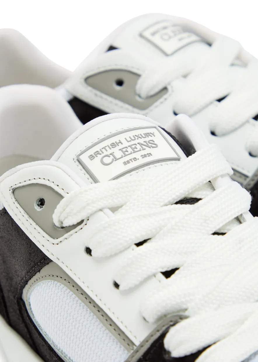 Lay Up panelled leather sneakers