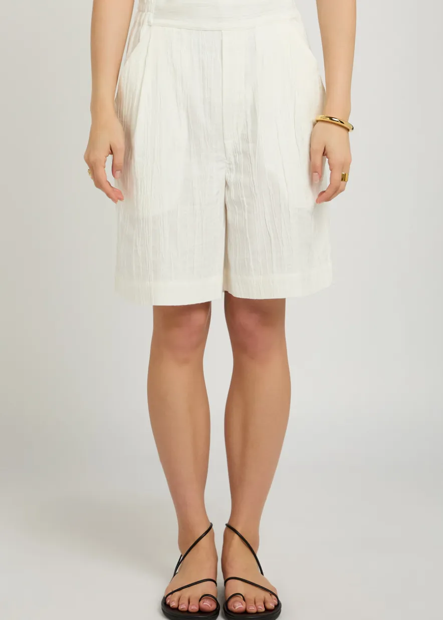 Lazarus textured woven shorts